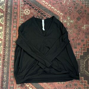 Lululemon Black V-Neck Shirt